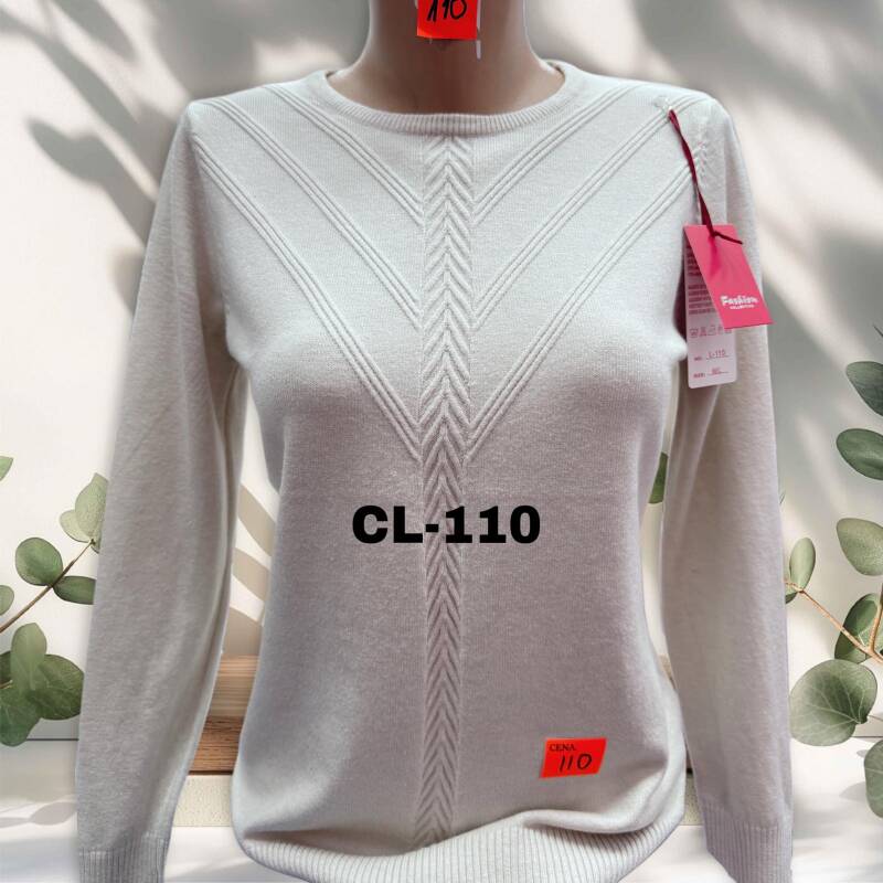 Swetry damskie Roz M-2XL. 1 kolor. Paczka 10 szt